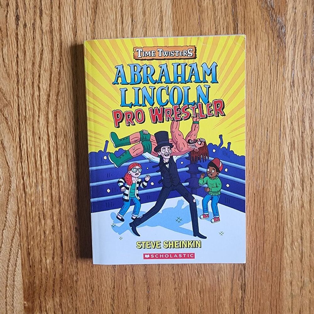 Time Twisters Abraham Lincoln Pro Wrestler Paperback Children's Fiction Book